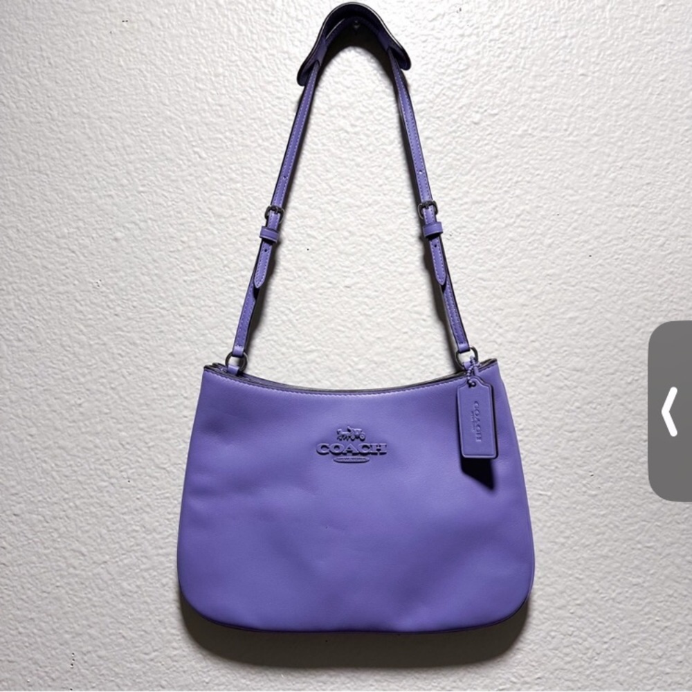 Coach Penelope purple lavender leather shoulder bag purse